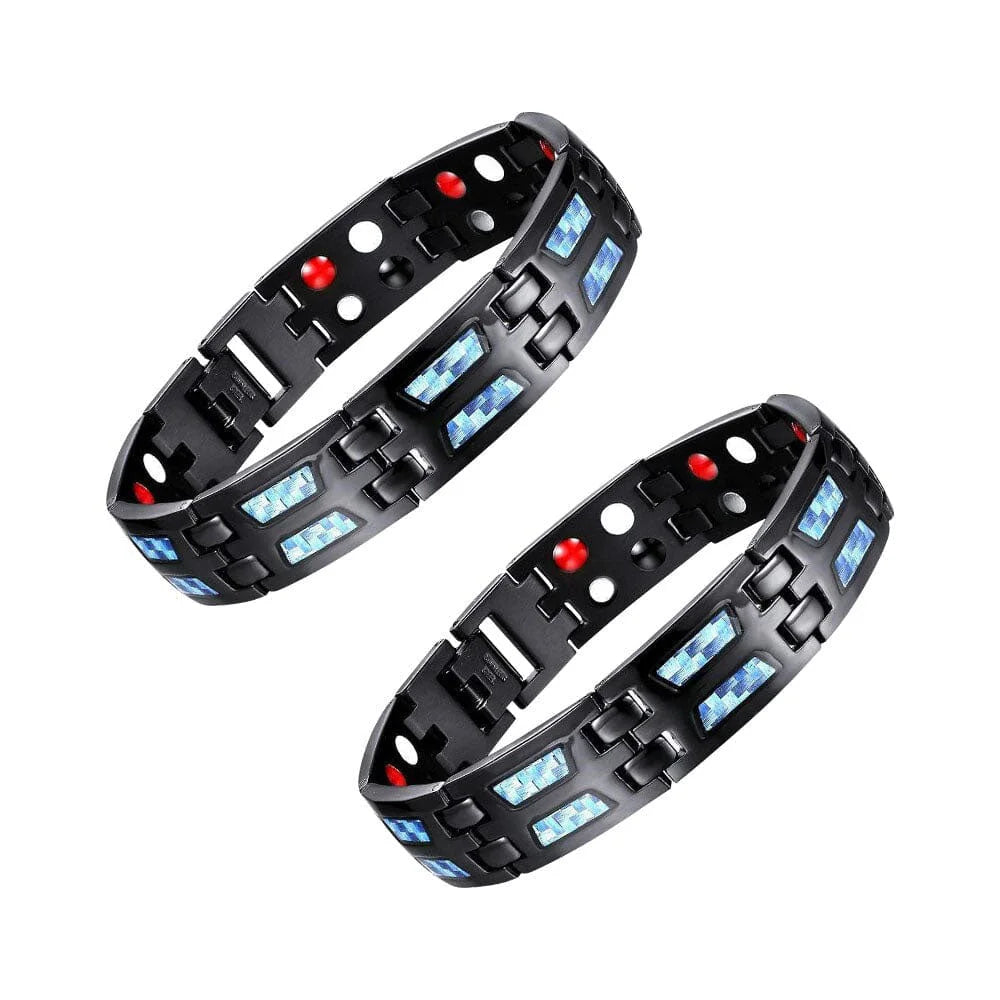 Blue Carbon TitanBracelet- for Blood Pressure