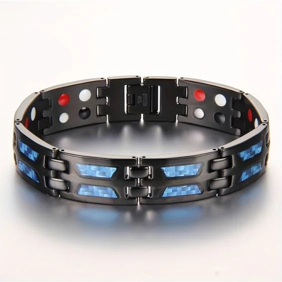 Blue Carbon TitanBracelet- for Blood Pressure