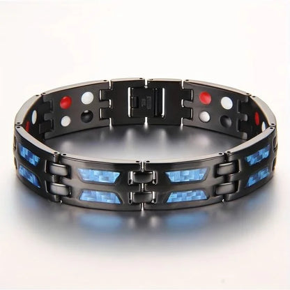 Blue Carbon TitanBracelet- for Blood Pressure